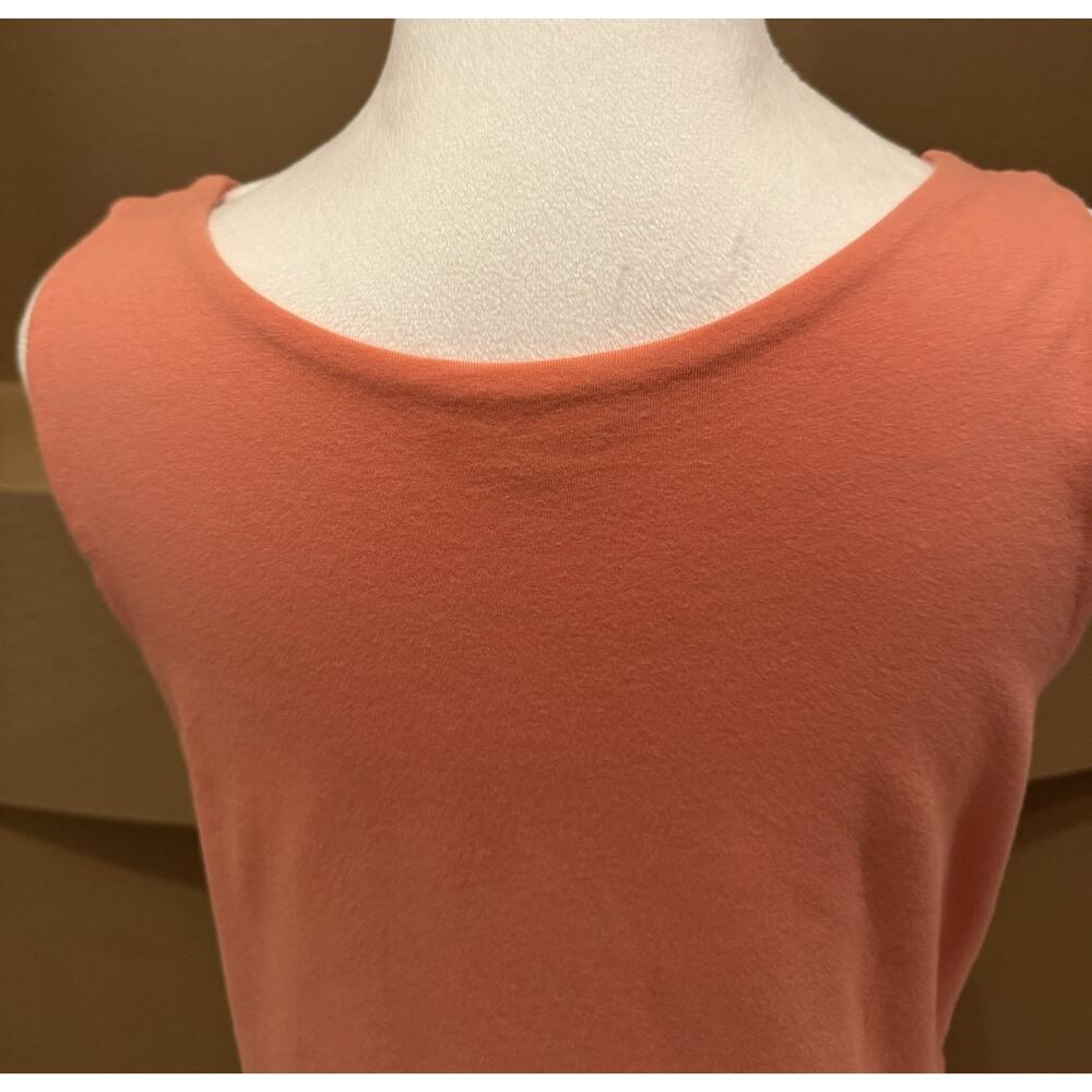 Theory Women Orange Peach Coral Casual Cotton Dress Size S - Picture 5 of 8